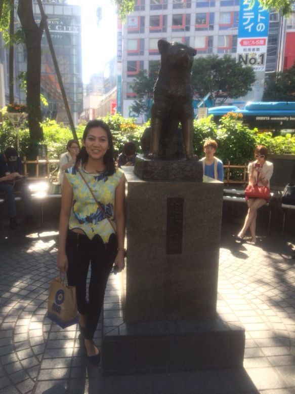 The must-take photo with Hachiko in Shibuya.